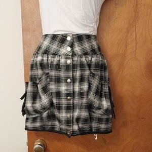 Flannel Bubble Skirt